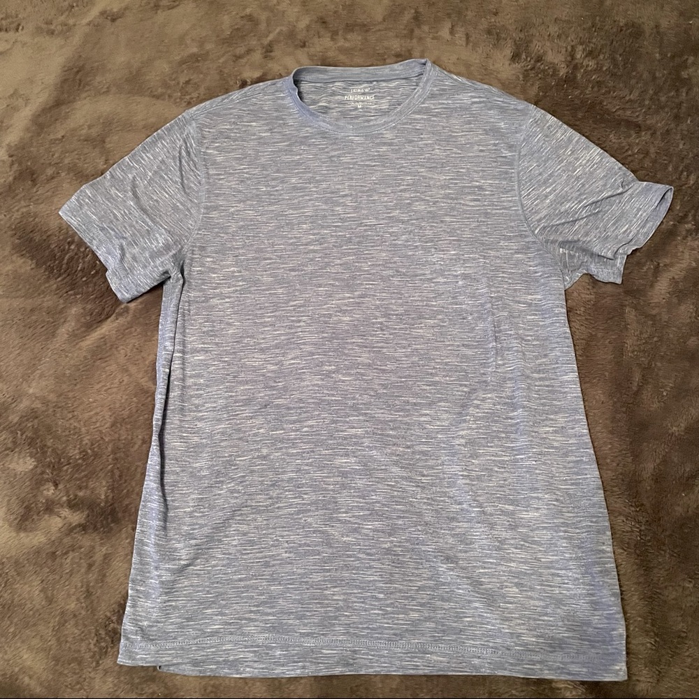 J-CREW Mens Medium blue workout t-shirt
